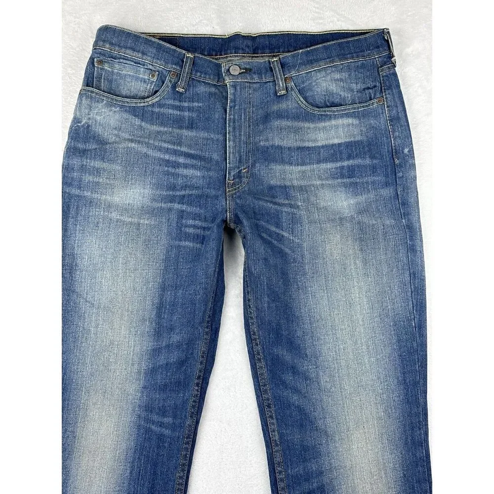 Levi's Jeans Men's 514 Blue‎ Medium Wash Mid Rise Jeans Size 36x30 NWOT